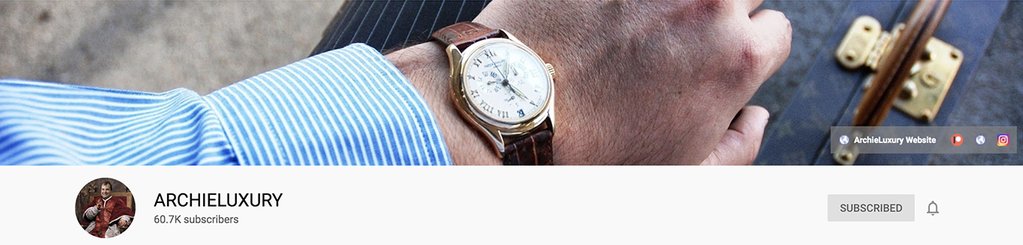 best youtube channels about watches - Archieluxury