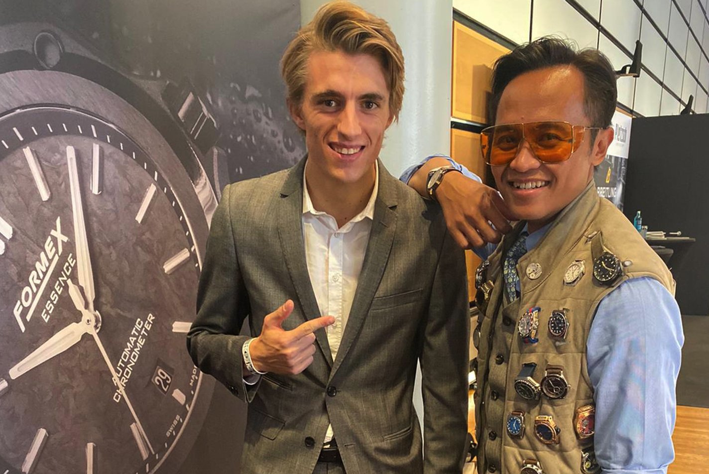 Racecar driver and Formex Ambassador Alex Toril and Mr. Watches aka Chronondo