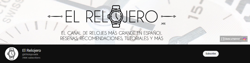 El Relojero watch youtube channel