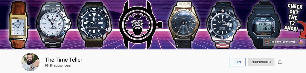 best youtube channels about watches - The Time Teller