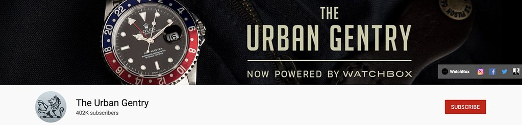 best youtube channels about watches - The Urban Gentry