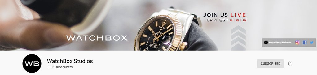 best youtube channels about watches - Watchbox